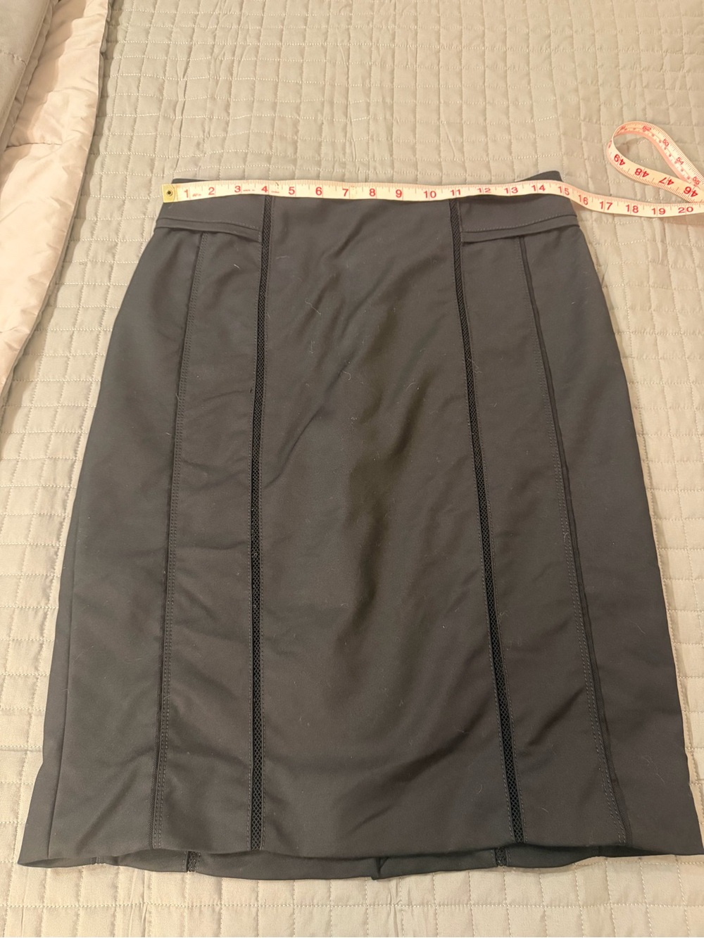 White House Black Market Black Panel Seam Pencil Skirt